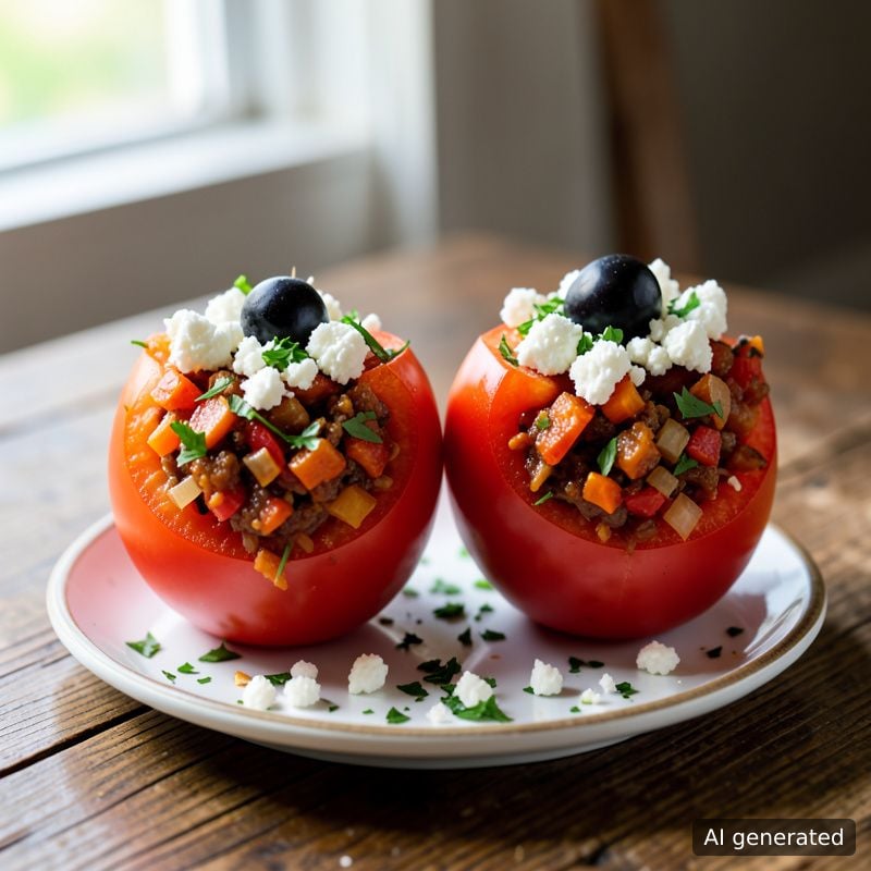 Фаршировани сурови домати за ордьовър