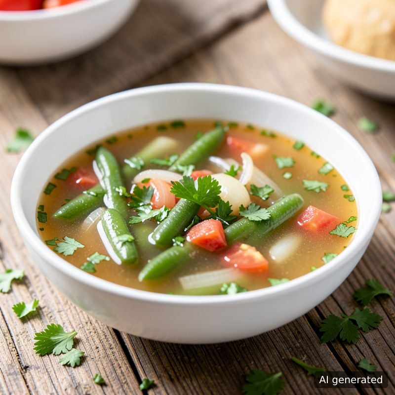 Супа от зелен фасул без мазнина