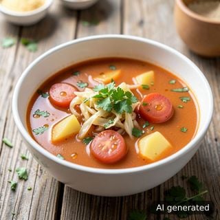 Борш с кренвирши