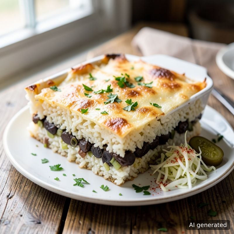 Ориз с маслини — на фурна